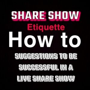Share show notification pin live silent shows rules suggestions poshlikeaboss
